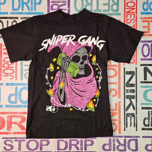 Sniper gang graphic tee sz various - Picture 3 of 5